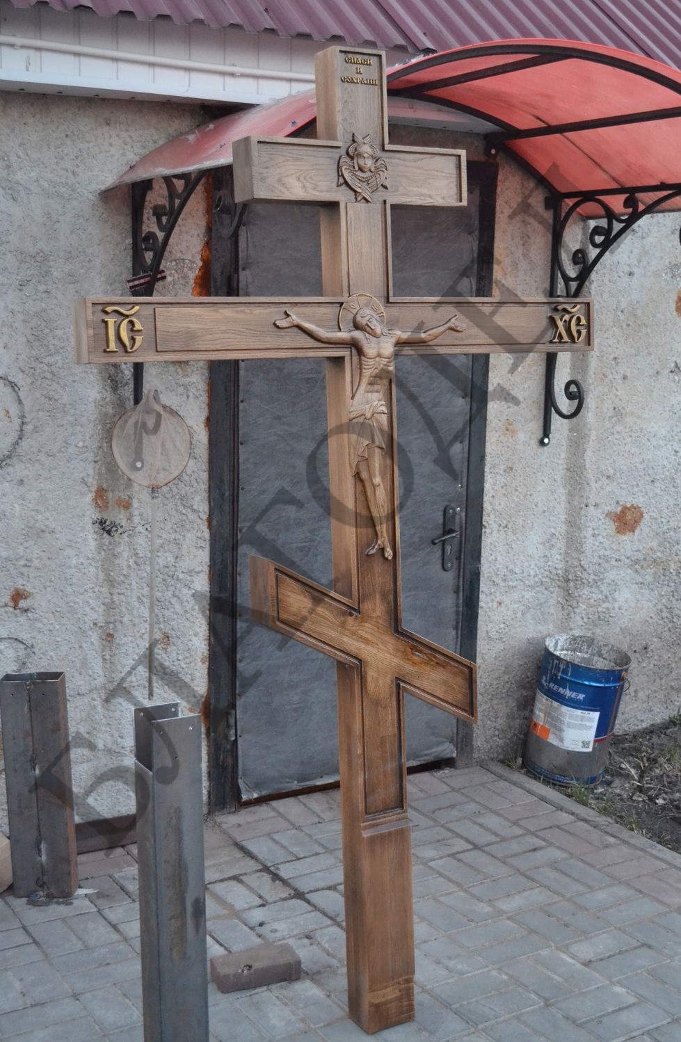 Крест православный Могильный деревянный